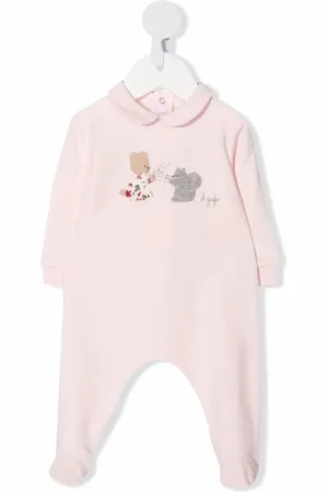 Il gufo Pack de dos rompers con logo estampado