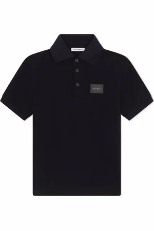 Dolce & Gabbana Playera tipo polo con etiqueta del logo