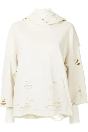 GOEN.J Hoodie con efecto envejecido