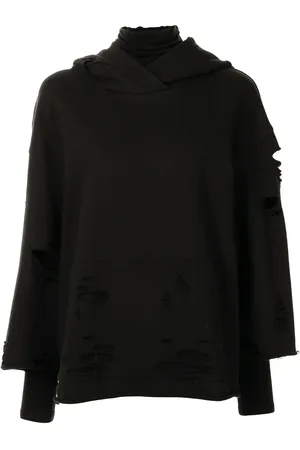 GOEN.J Hoodie con efecto envejecido