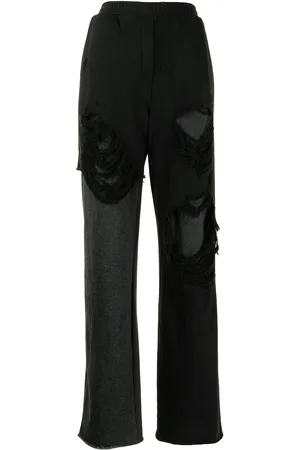 GOEN.J Pantalones anchos con efecto envejecido