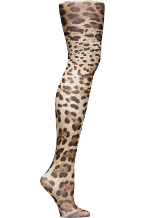 Dolce & Gabbana Pantimedias con estampado de leopardo