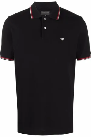 Emporio Armani Playera tipo polo con logo estampado
