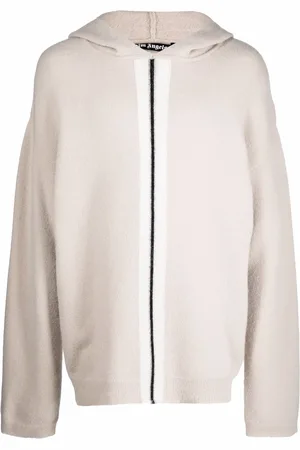 Palm Angels Hoodie tejida con motivo de rayas