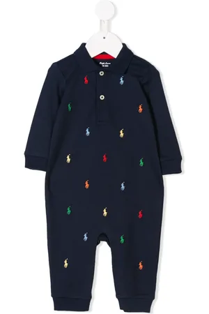 Ralph Lauren Logo embroidered rompers