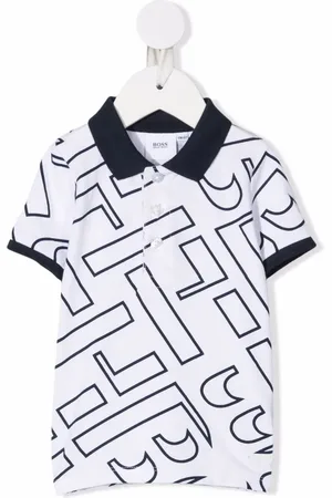 HUGO BOSS Playera tipo polo con logo estampado