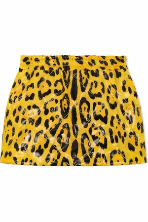 Dolce & Gabbana Falda corta con estampado de leopardo
