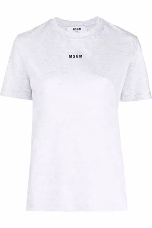 Msgm Playera con logo estampado