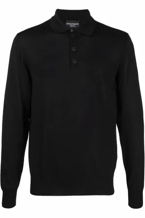 Emporio Armani Playera tipo polo tejida