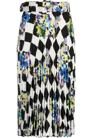 OFF-WHITE Falda plisada a cuadros