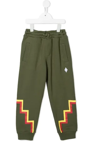 MARCELO BURLON Pants con motivo Cross