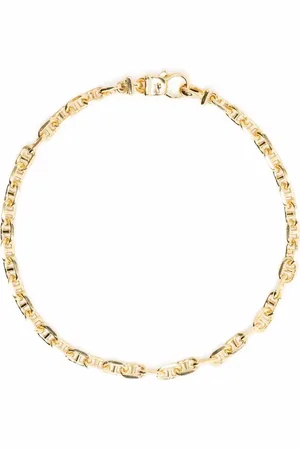 TOM WOOD Pulsera Cable en plata de ley bañada en oro