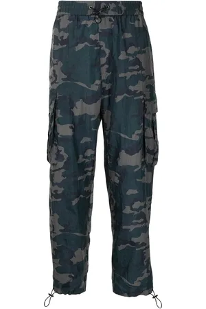 Ports V Pantalones cargo con estampado militar
