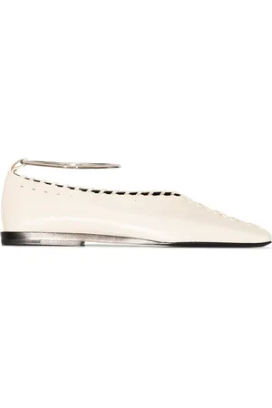 Jil Sander Zapatillas con puntera cuadrada y detalle de costuras