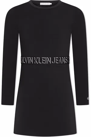 Calvin Klein Vestido manga larga con logo