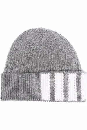 Thom Browne Gorro de cachemira con motivo 4-Bar