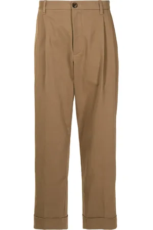Ports V Pantalones rectos con dobladillo vuelto