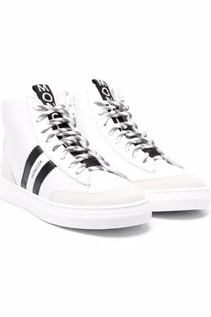 Moncler Tenis altos con franja del logo
