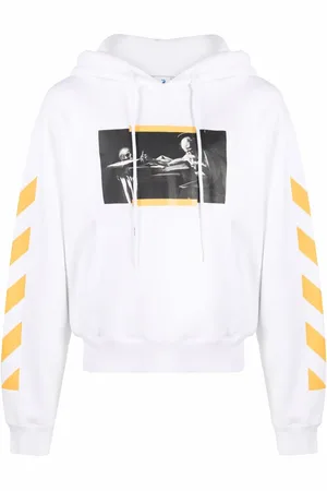OFF-WHITE Hoodie con motivo de pintura de Caravaggio