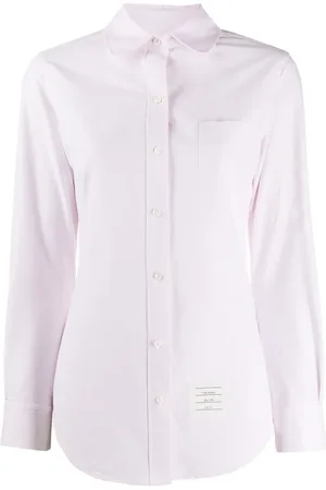 Thom Browne Camisa oxford con motivo 4 -Bar