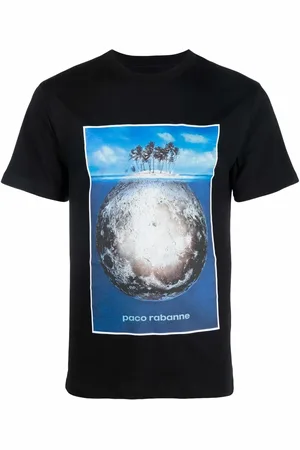 Paco rabanne Playera con logo estampado