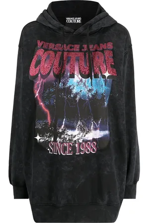 VERSACE Hoodie con estampado gráfico