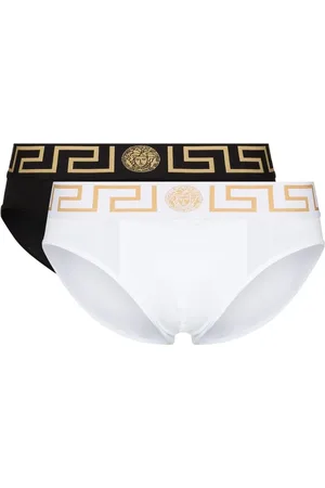 VERSACE Pack de dos piezas de ropa interior con motivo Greca en la pretina