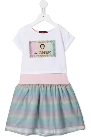 Aigner Vestido con logo estampado
