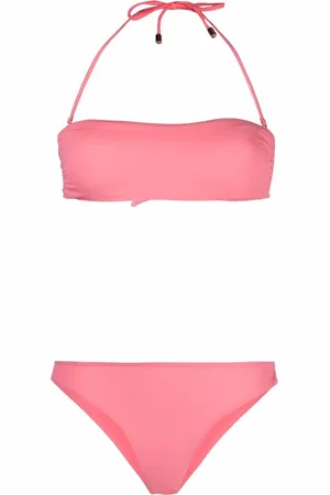 Manokhi Bikini estilo bandeau con cuello halter