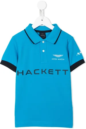 Hackett Playera tipo polo con logo estampado