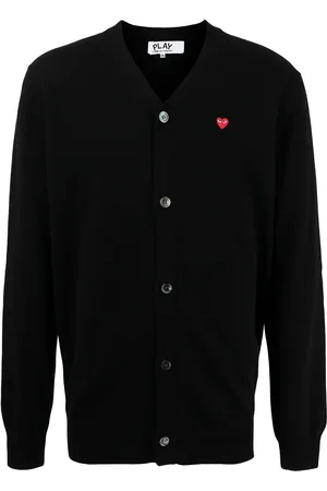 Comme des Garçons Cárdigan con parche del logo