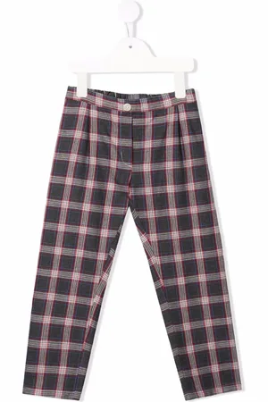 SIOLA Pantalones slim con estampado de cuadros