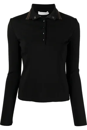Serafini Playera tipo polo stretch manga larga