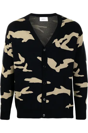 Ports V Cárdigan con estampado militar