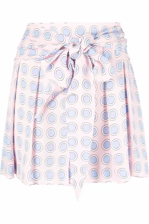 Moschino Spot-print tied-waist shorts