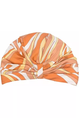 Puccini Turbante de seda con motivo abstracto