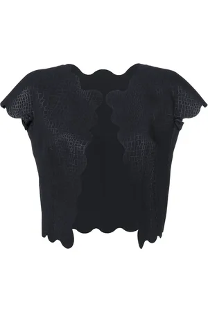 Comme des Garçons Laser cut crocodile embossed waistcoat