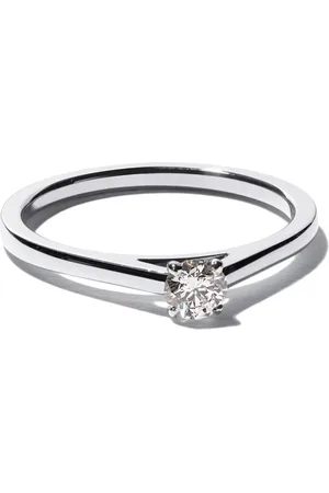 De Beers Platinum My First De Beers DB Classic solitaire diamond ring