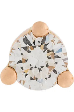 DELFINA DELETTREZ Arete Dots Solitaire con diamante y perla