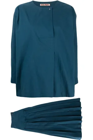 Issey Miyake Conjunto de blusa y falda 1970