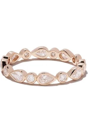 De Beers Anillo Petal en oro rosa 18kt con diamantes