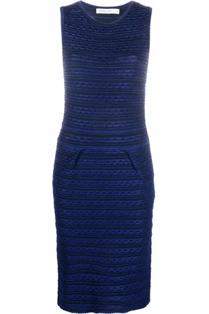 Dior Vestido tejido con efecto festoneado 2000 pre-owned
