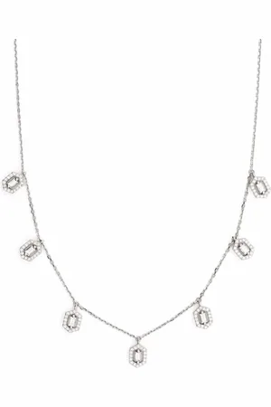 DJULA Gargantilla Eclat en oro blanco de 18kt con diamantes