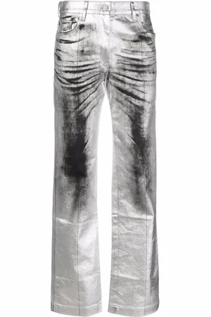 Peter Do Jeans rectos con bordes pintados
