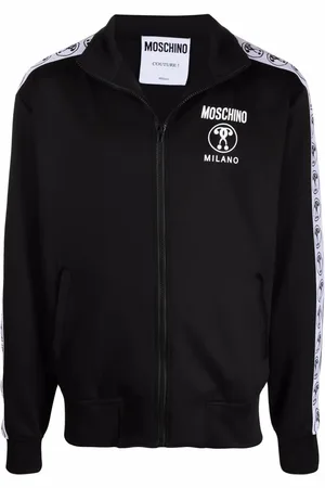 Moschino Suéter con cierre y logo estampado