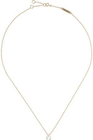 DELFINA DELETTREZ Collar Two In One en oro y oro blanco 18kt con diamantes