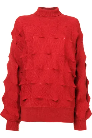 Issey Miyake Suéter estructurado con cuello vuelto