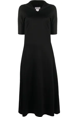 YOHJI YAMAMOTO Vestido acampanado con cuello de tortuga1990