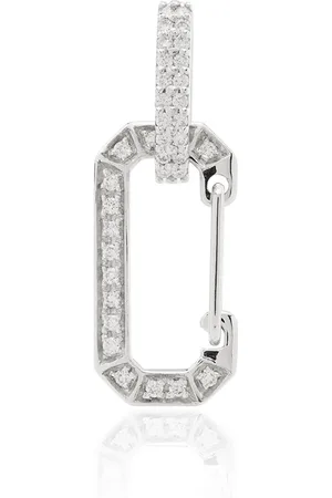 Eera Aretes Chiara en oro blanco de 18kt con diamantes