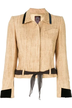 John Galliano Tied waist jacket